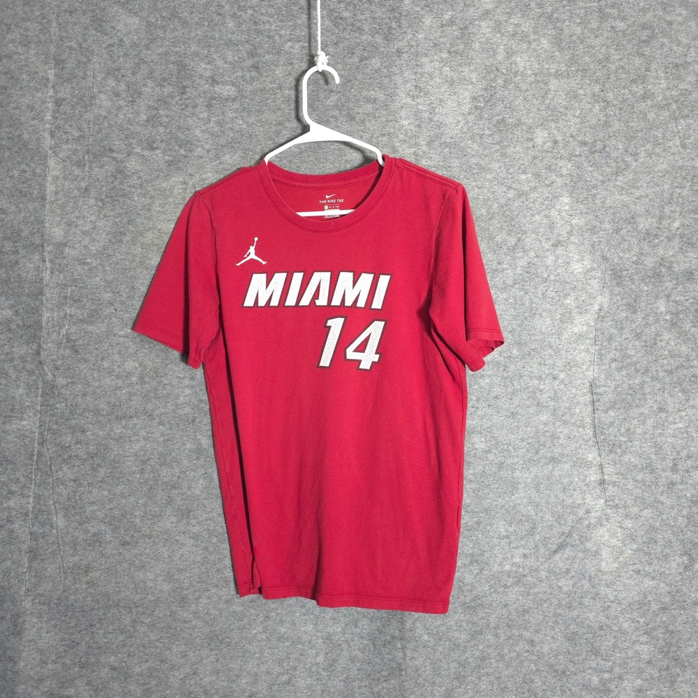 NIke Miami Heat Shirt Kids XL Red Tyler Herro 14 Dri-FIT NBA Basketball Sports